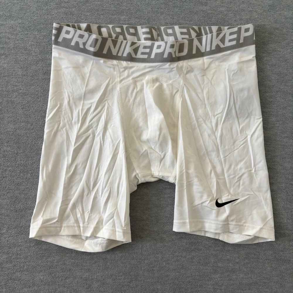 Nike Pro Cool Compression Shorts Mens XXL White Dri-FIT Training Boxers New